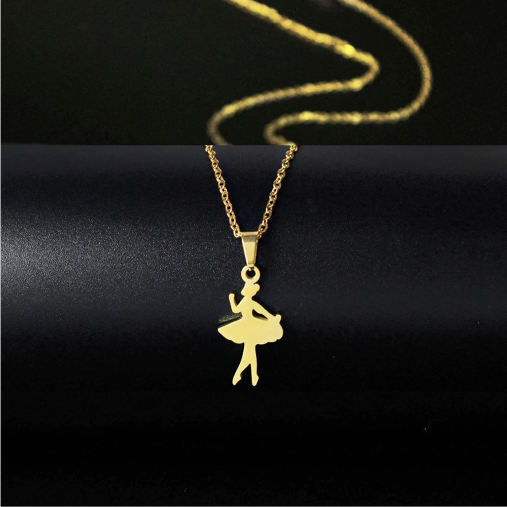 Ballerina stainless steel necklace - New without tag
